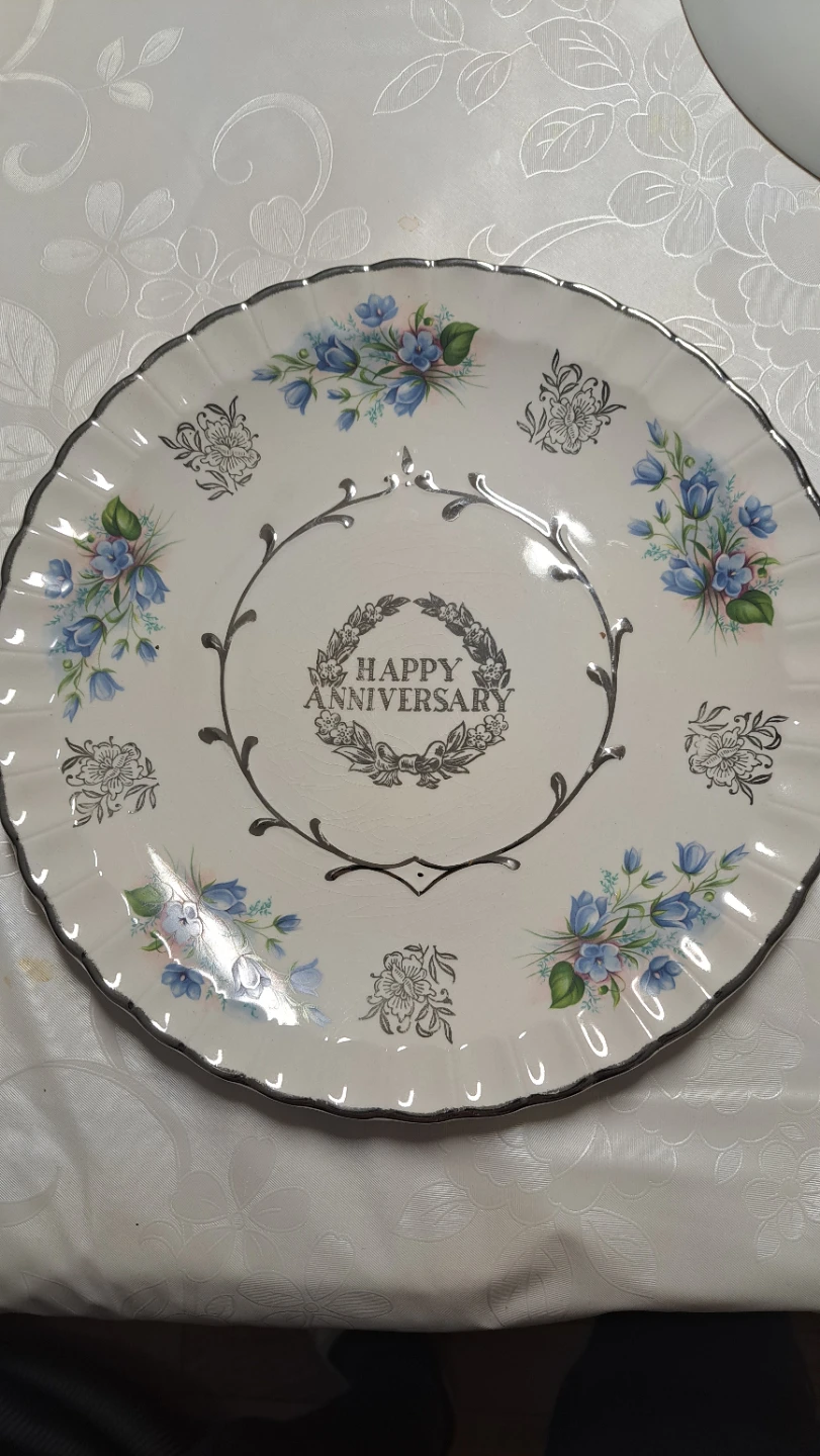 AVON Wood & Sons Alpine White Ironstone Plate