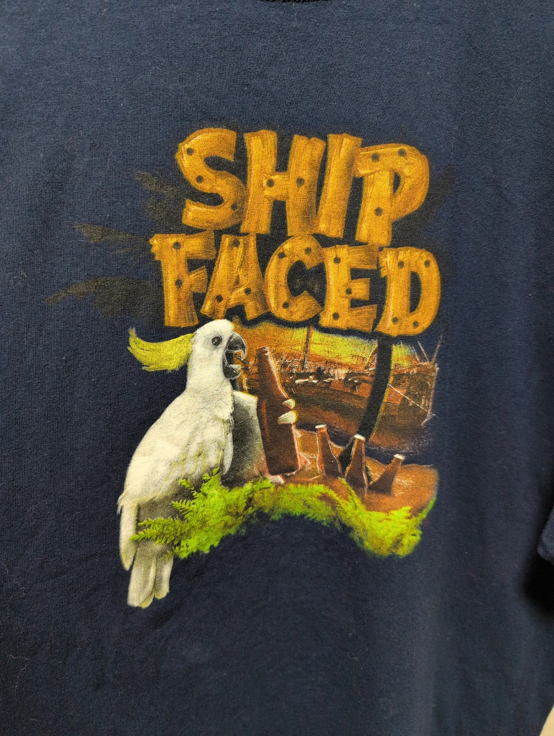 Gildan Ultra Cotton T-Shirt "Ship Faced" Graphic Tee XL - photo 2