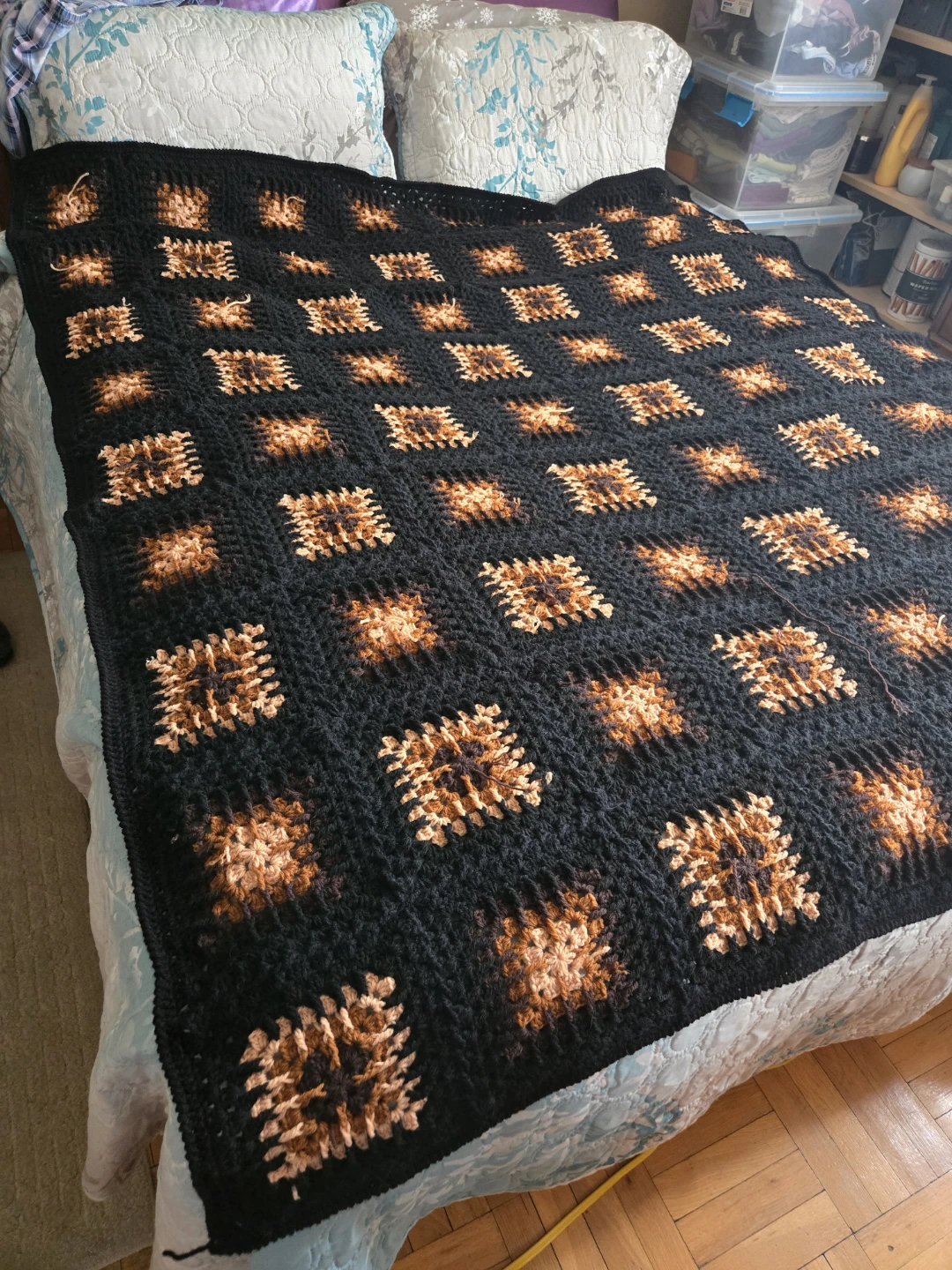 Crochet queen blanket