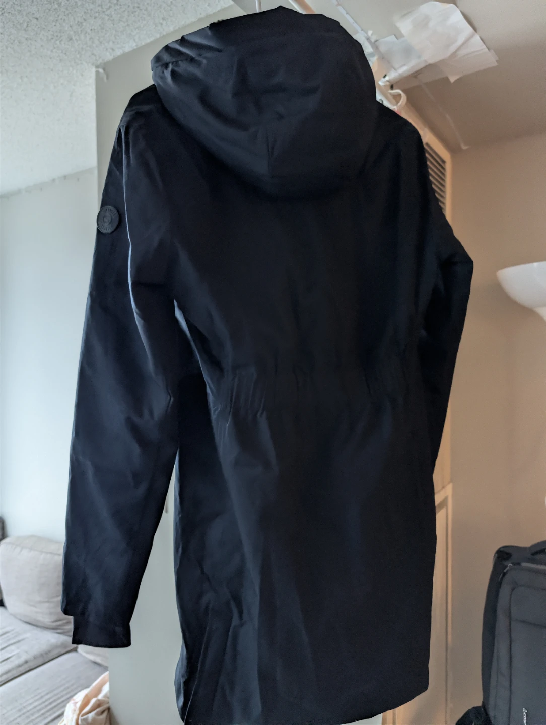 Hollister Women's Black Faux Fur Lined Parka Jacket - Size S - photo 5