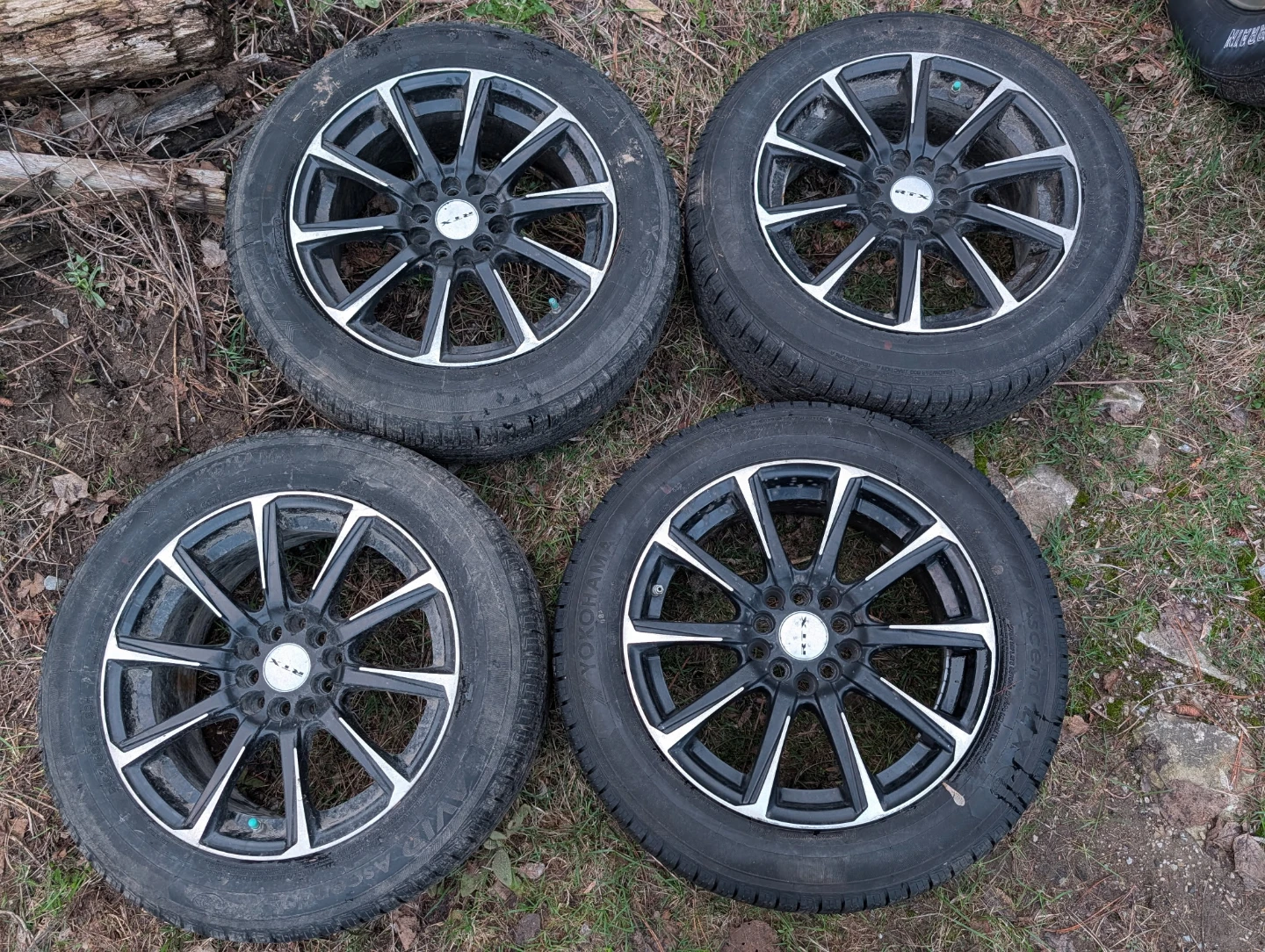 RTX Aluminum Rims with Yokohama Tires Set of 4