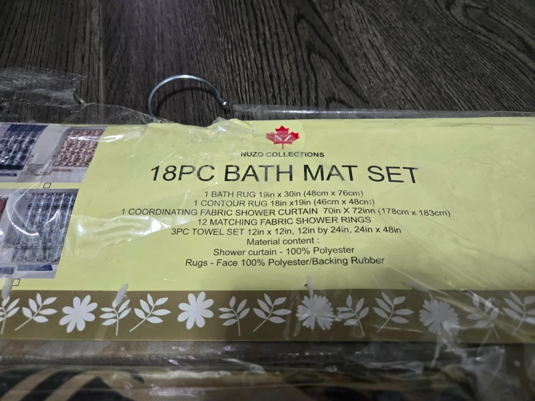 18 Piece Bath Mat Set