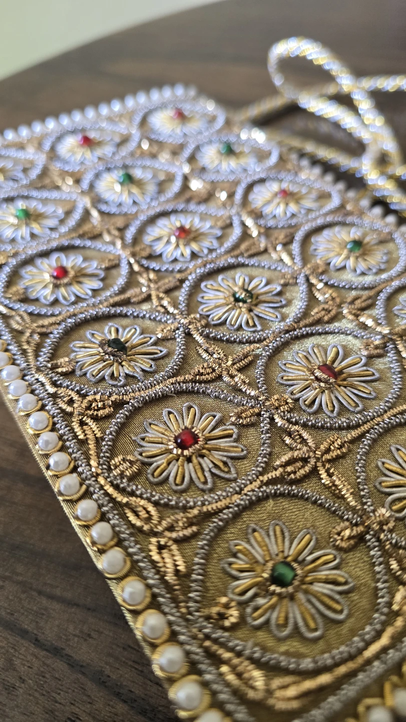 Embellished Gold Clutch Purse - photo 2