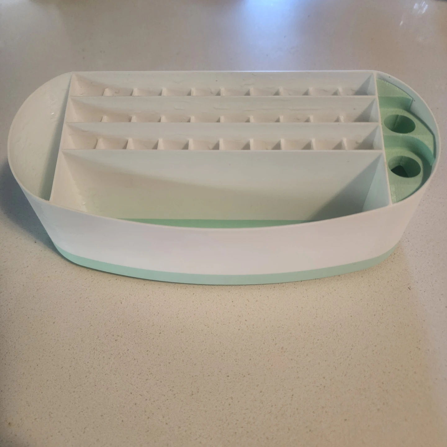 Cricut Marker holder White and Mint Green Organizer