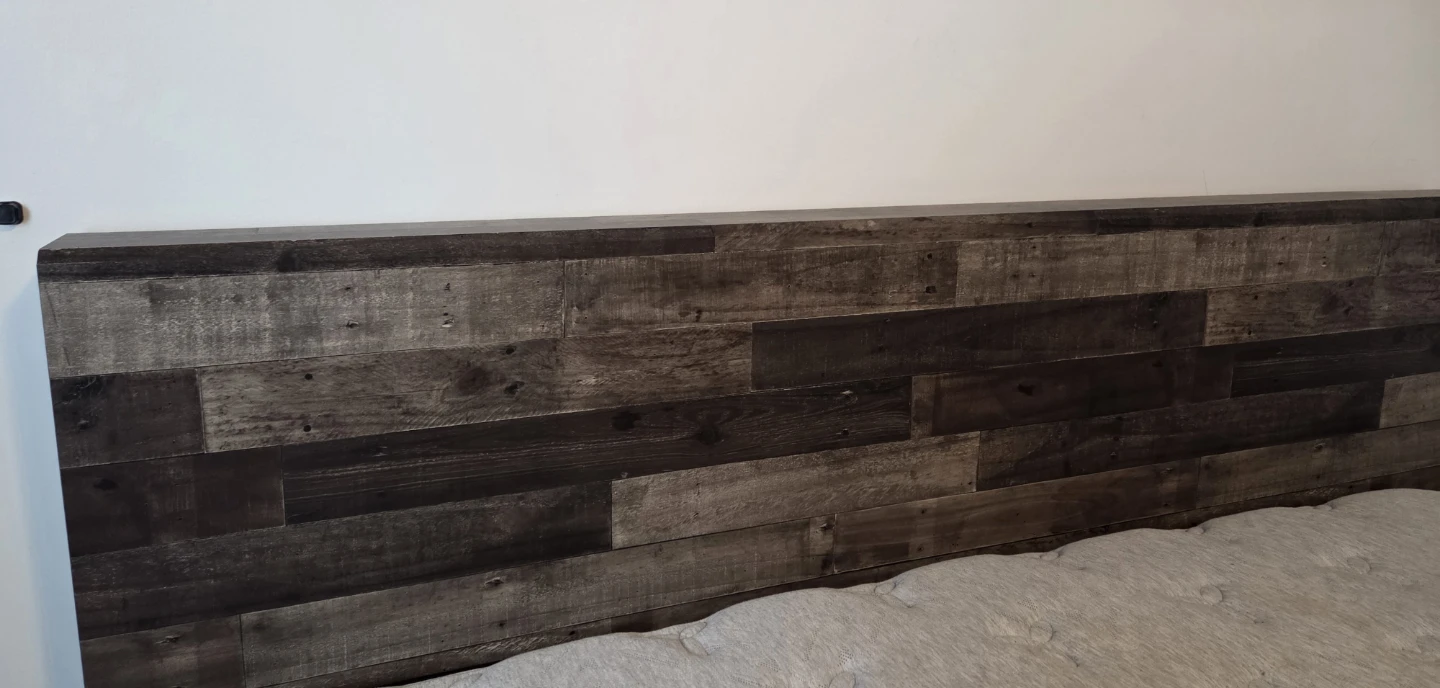 King size bed frame head board footboard - photo 3
