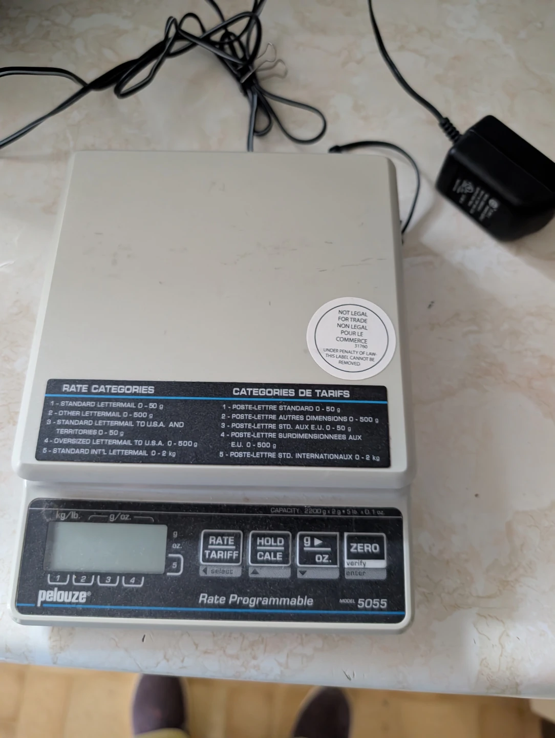 Pelouze 5055 Rate Programmable Digital Postal Scale - photo 3