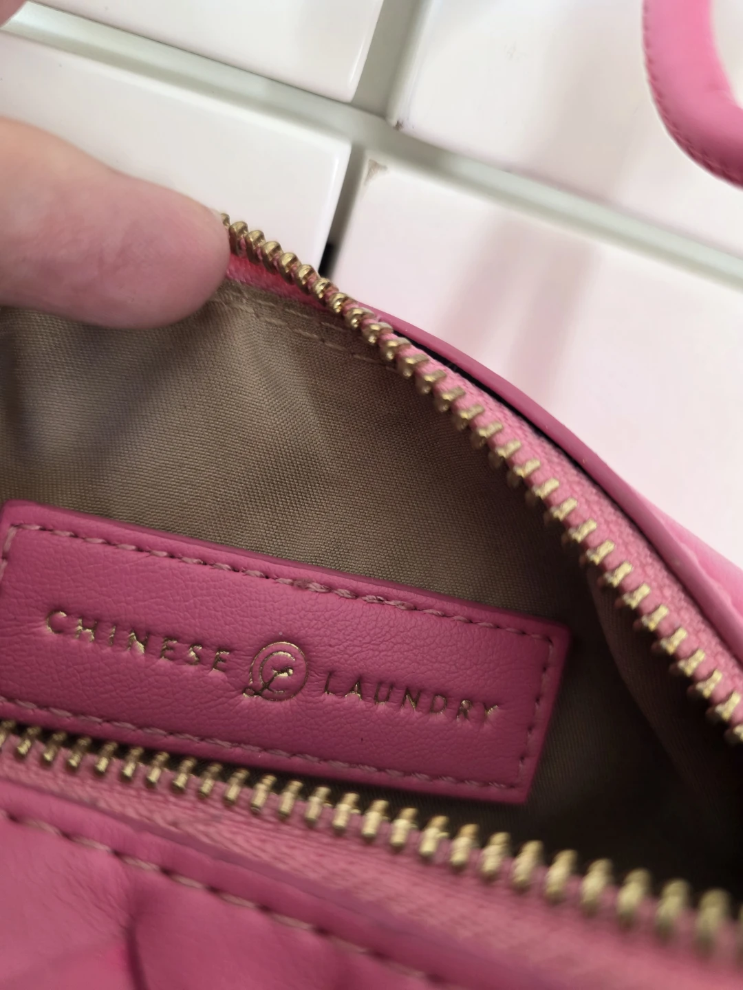 Chinese Laundry Pink Woven Crossbody Bag - photo 2