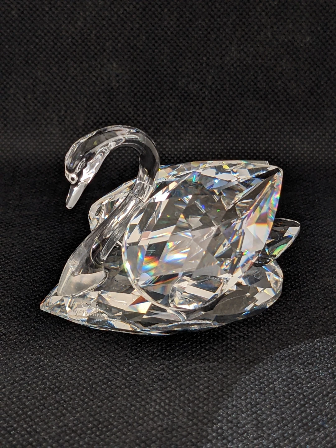 Vintage Swarovski Crystal Swan Figurine