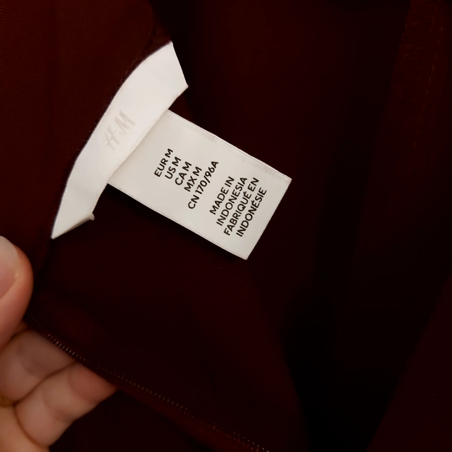H&M Women's Burgundy Fit & Flare Dress - photo 3