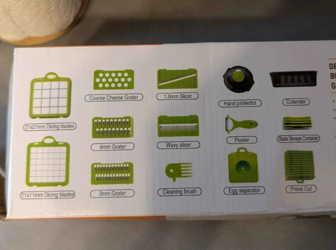 ✨NEW✨ Veggie Slicer & Chopper Multi-Blade Set from Kitchen Ideas - photo 3