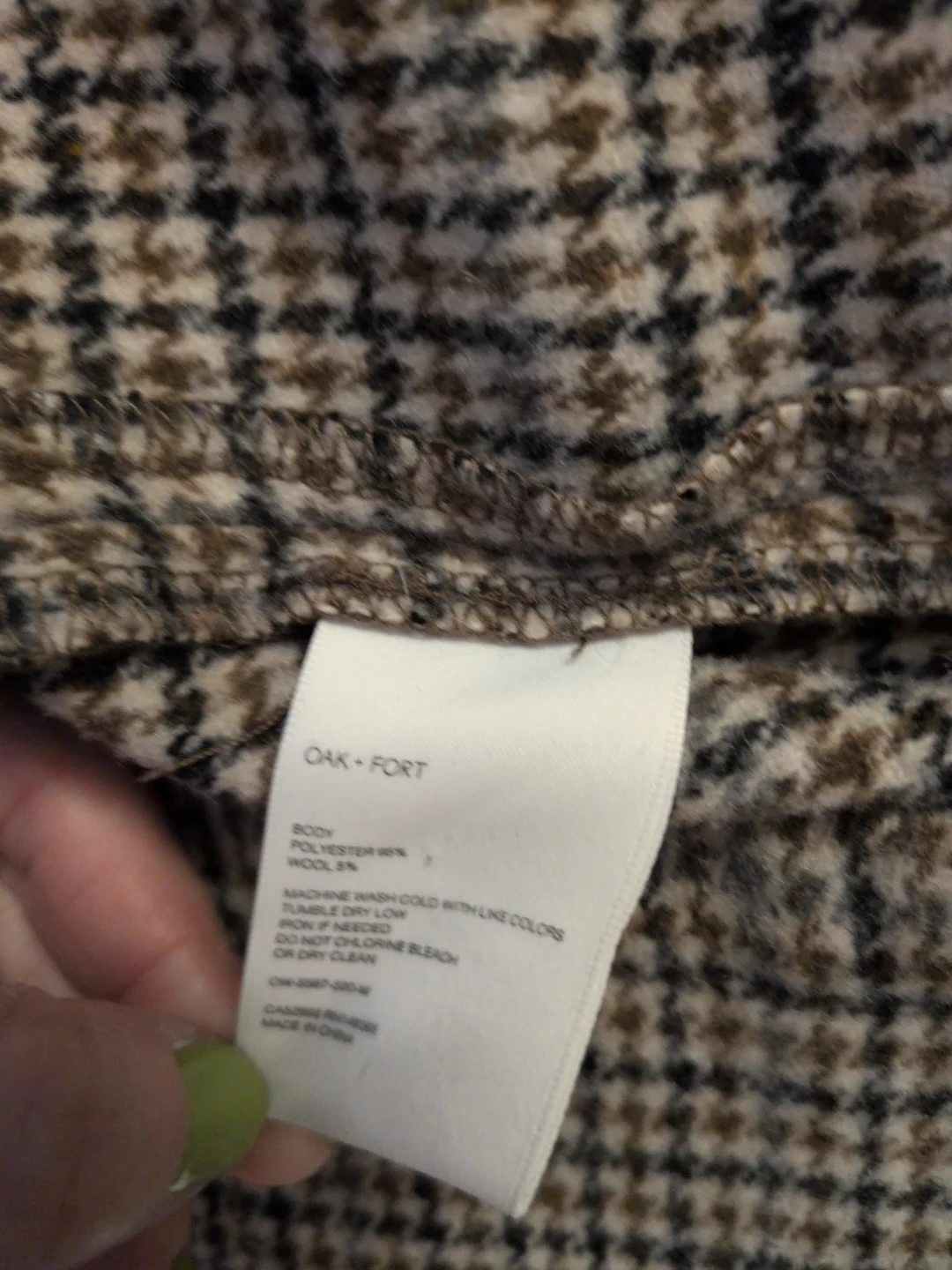 Oak + Fort plaid jacket - photo 3