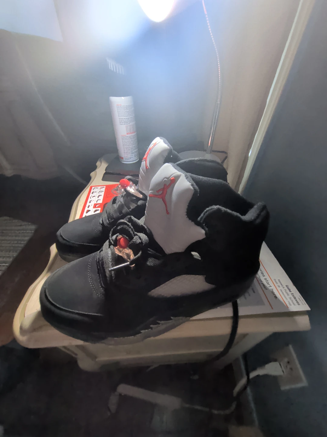 Air Jordan 5 Retro "Anthracite" Black Sneakers - photo 3