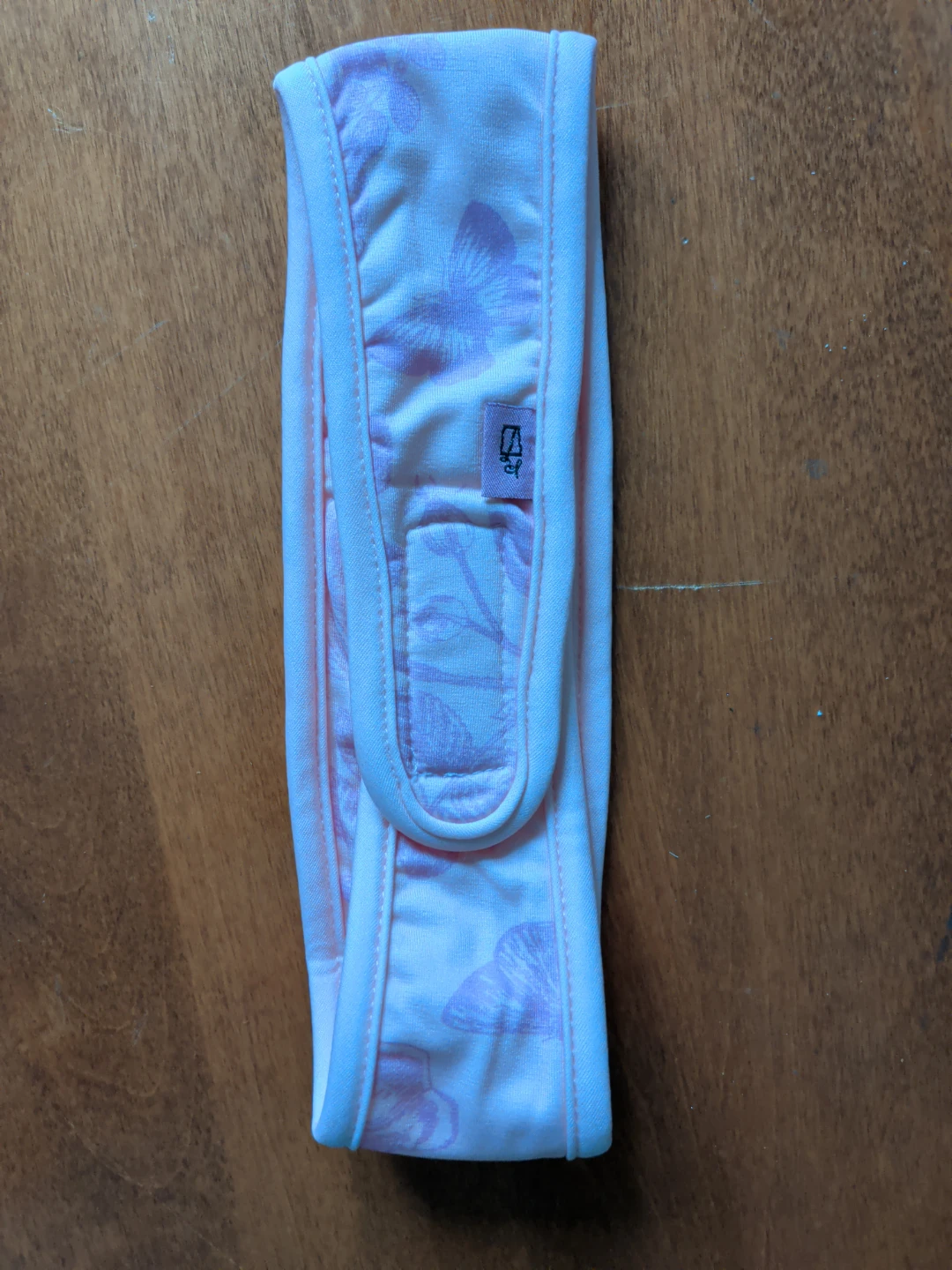 Baby Headband Pink Butterfly Print
