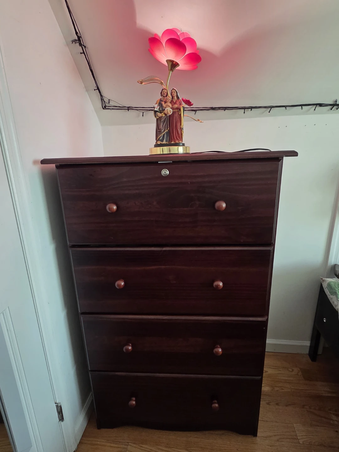 Dark Wood 5-Drawer Dresser - photo 3
