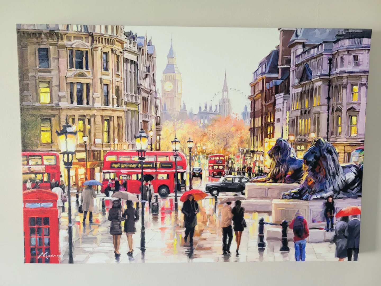Oil Painting London Scene Canvas Art
