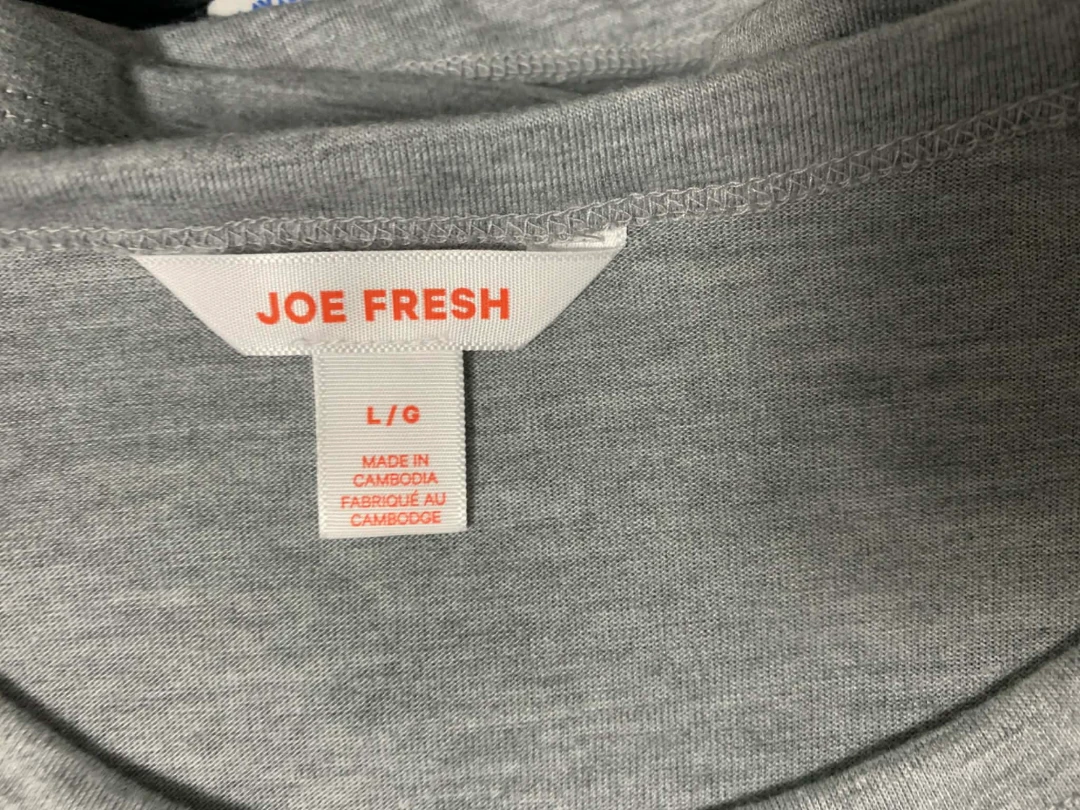 Joe Fresh Grey Ruched Sleeve Top Size L - photo 3