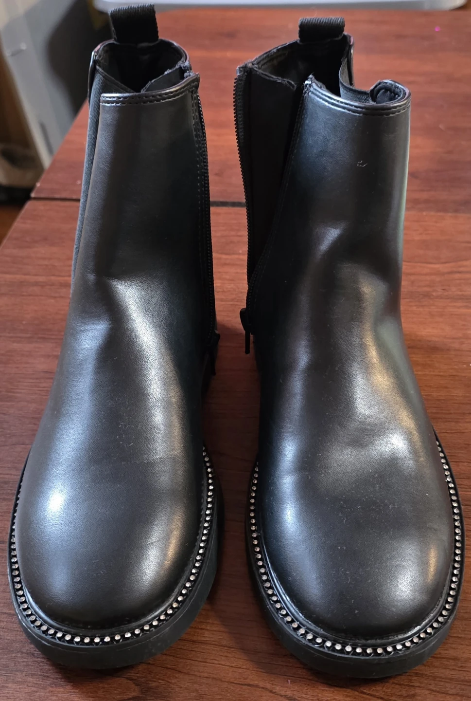 ZARA Black Ankle Boots Size 35