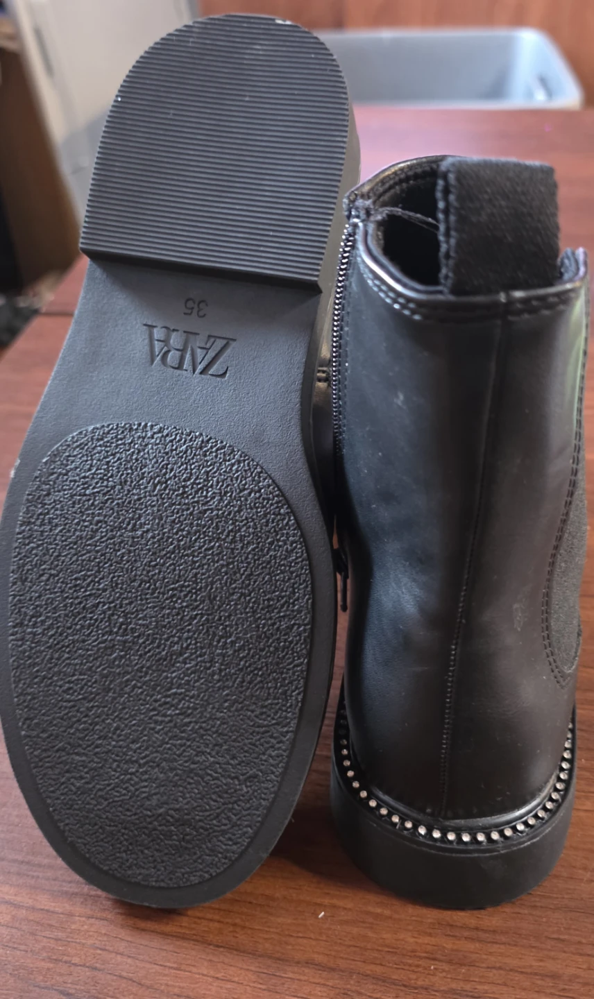 ZARA Black Ankle Boots Size 35 - photo 4