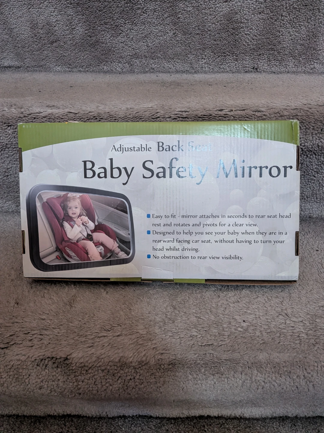 Baby Safety Mirror for Adjustable Back Seat
