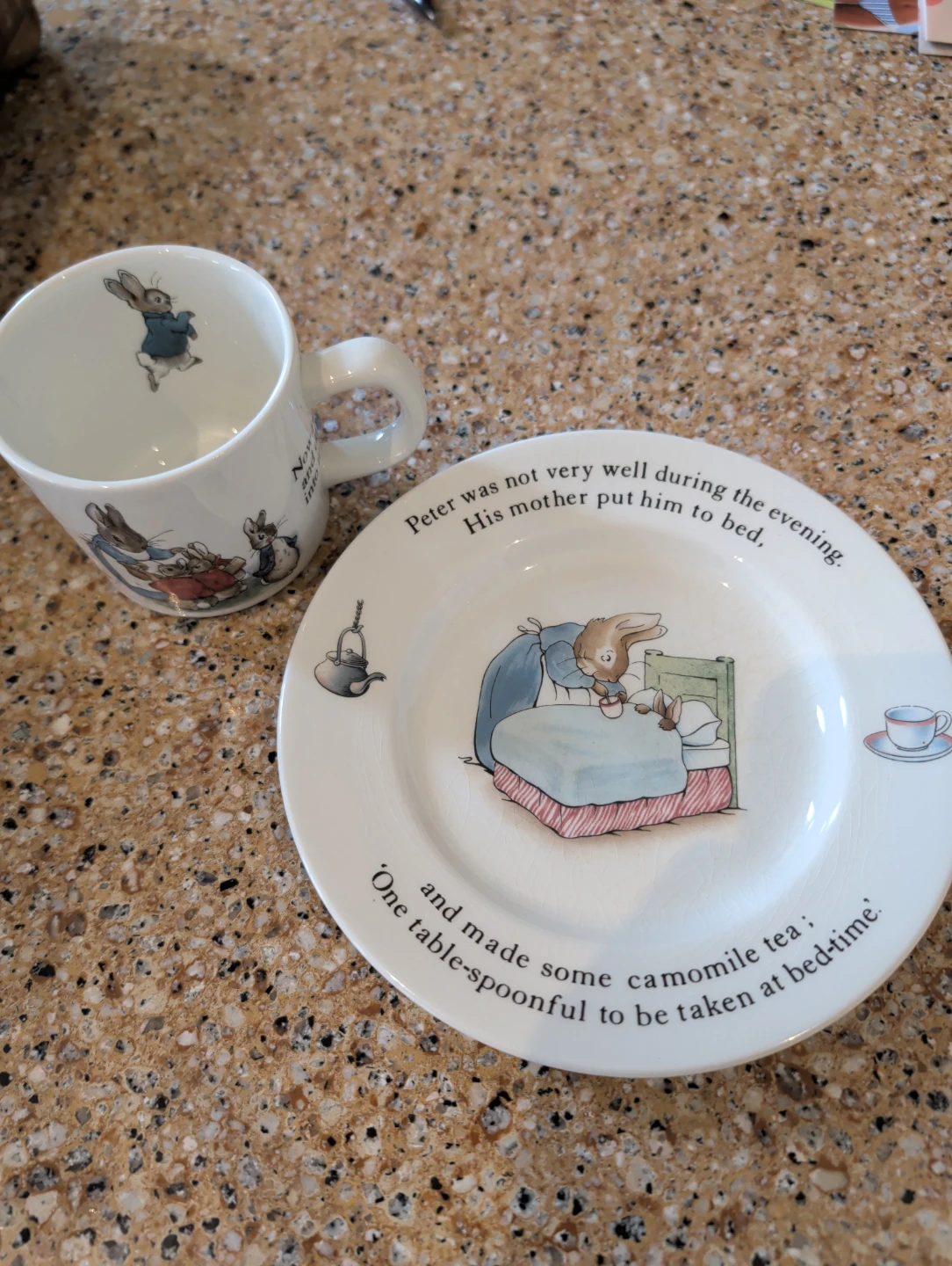 Wedgwood Peter Rabbit Child's Mug and Plate Set