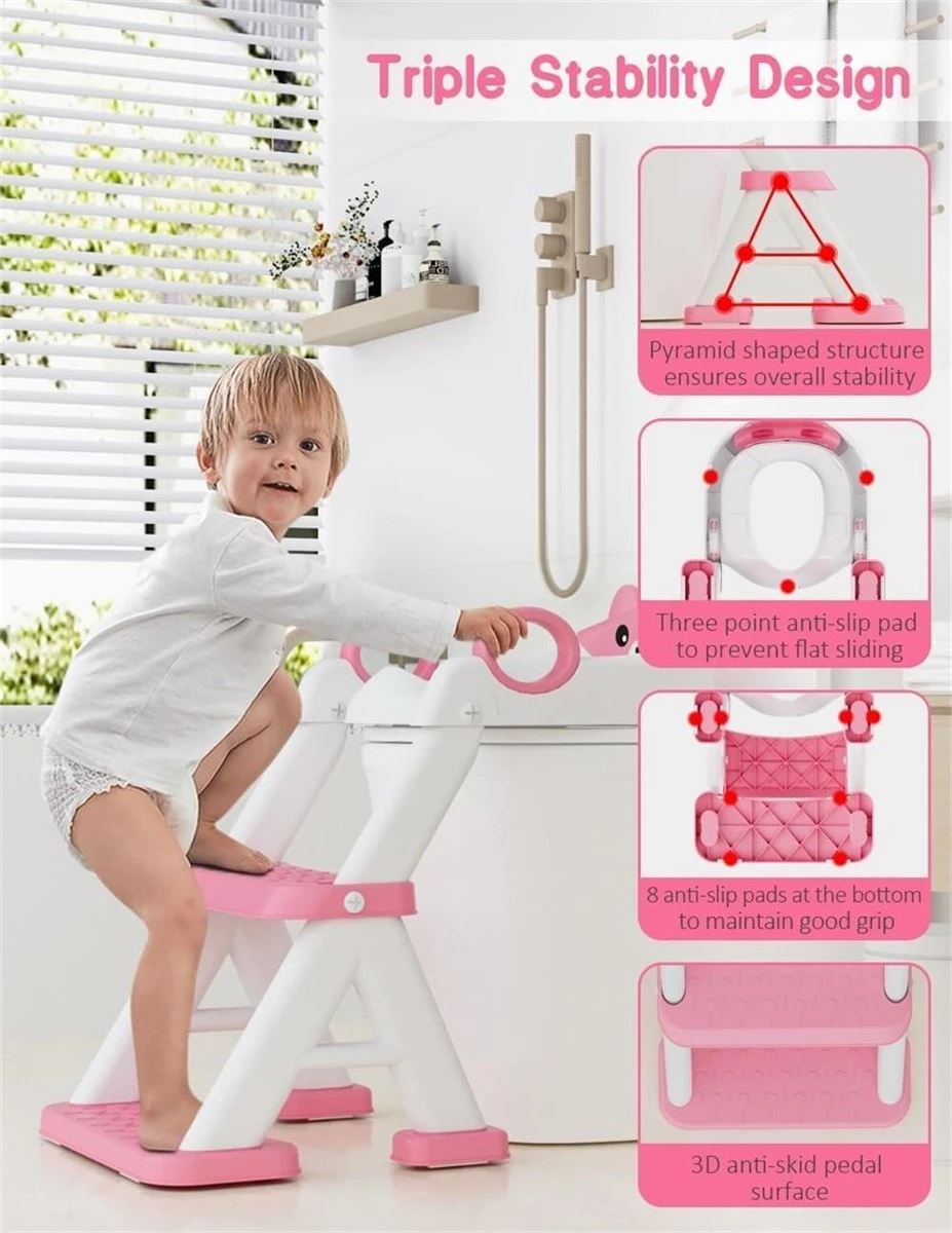 BN - Pink Children's Toilet Training Potty Seat - photo 4