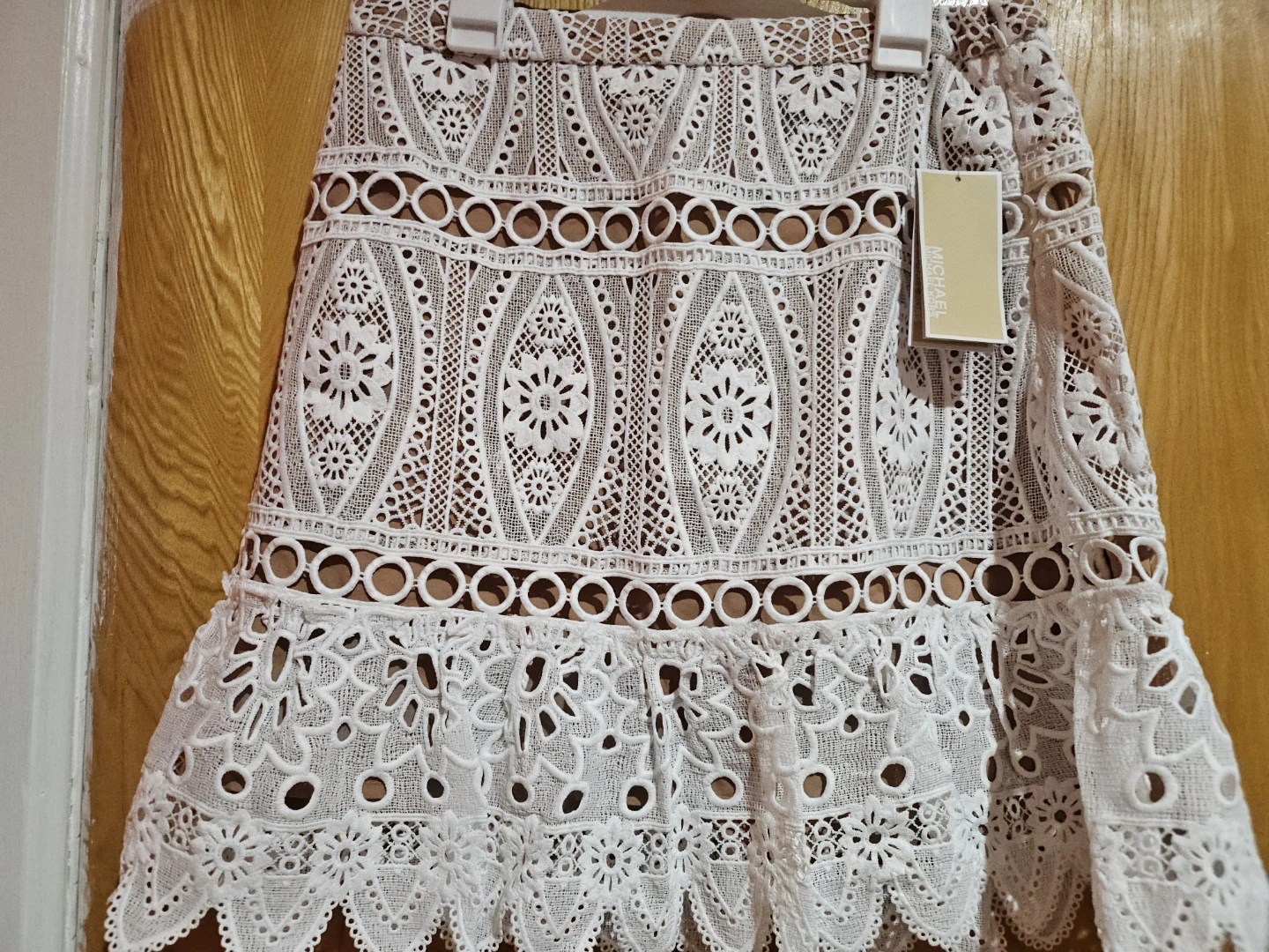 Michael Kors White Lace Mini Skirt - photo 2