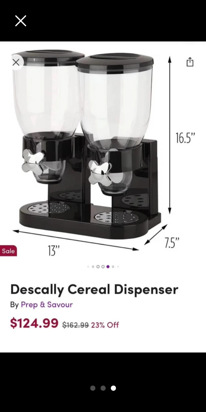 🌱 Descally Cereal Dispenser by Prep & Savour