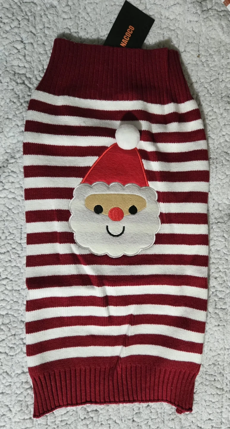 Dog Sweater - Santa Claus Pattern - Size L - photo 2