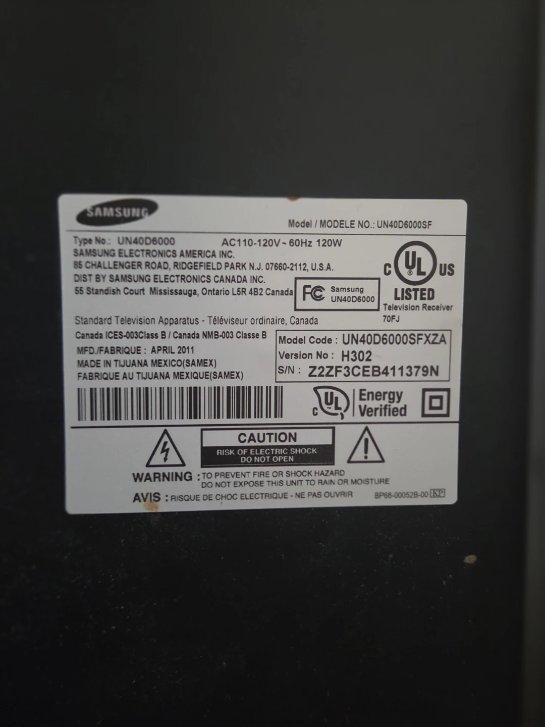 Samsung UN40D6000SF Smart TV 40-inch - photo 4