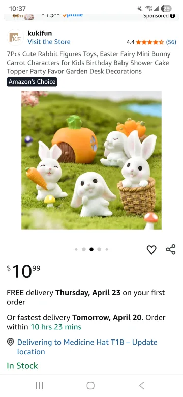 Bunny Cake Toppers