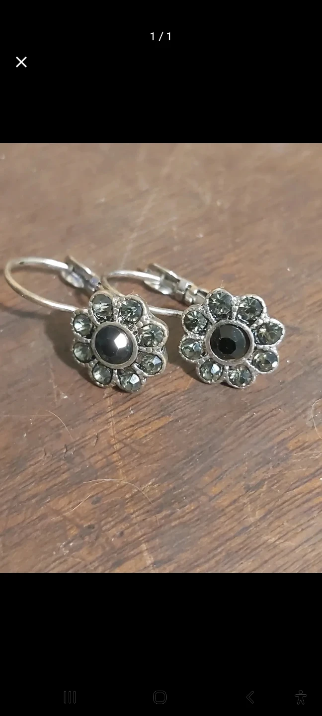Floral Crystal Earrings
