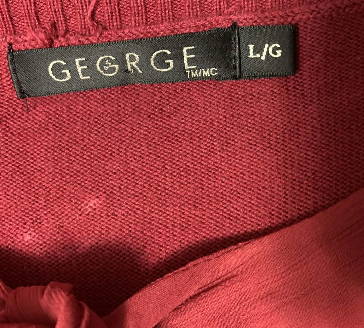 George Women's Red Bow Neck Sweater - L/G - photo 3