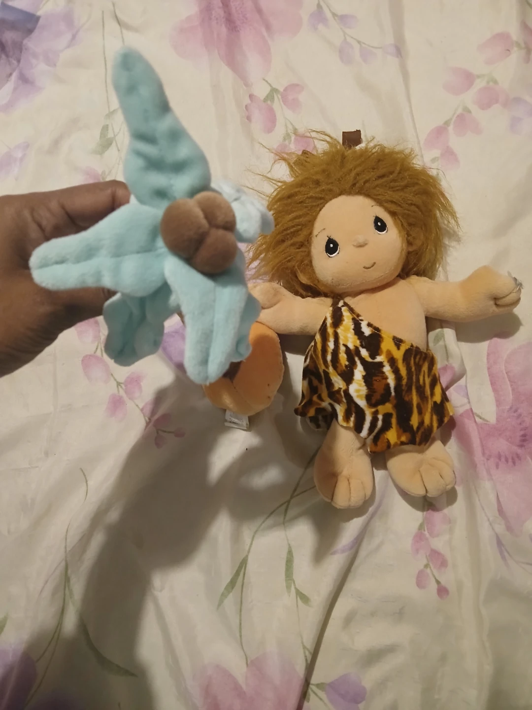 Tender Tails Caveman Plush Toy with Palm Tree - photo 2