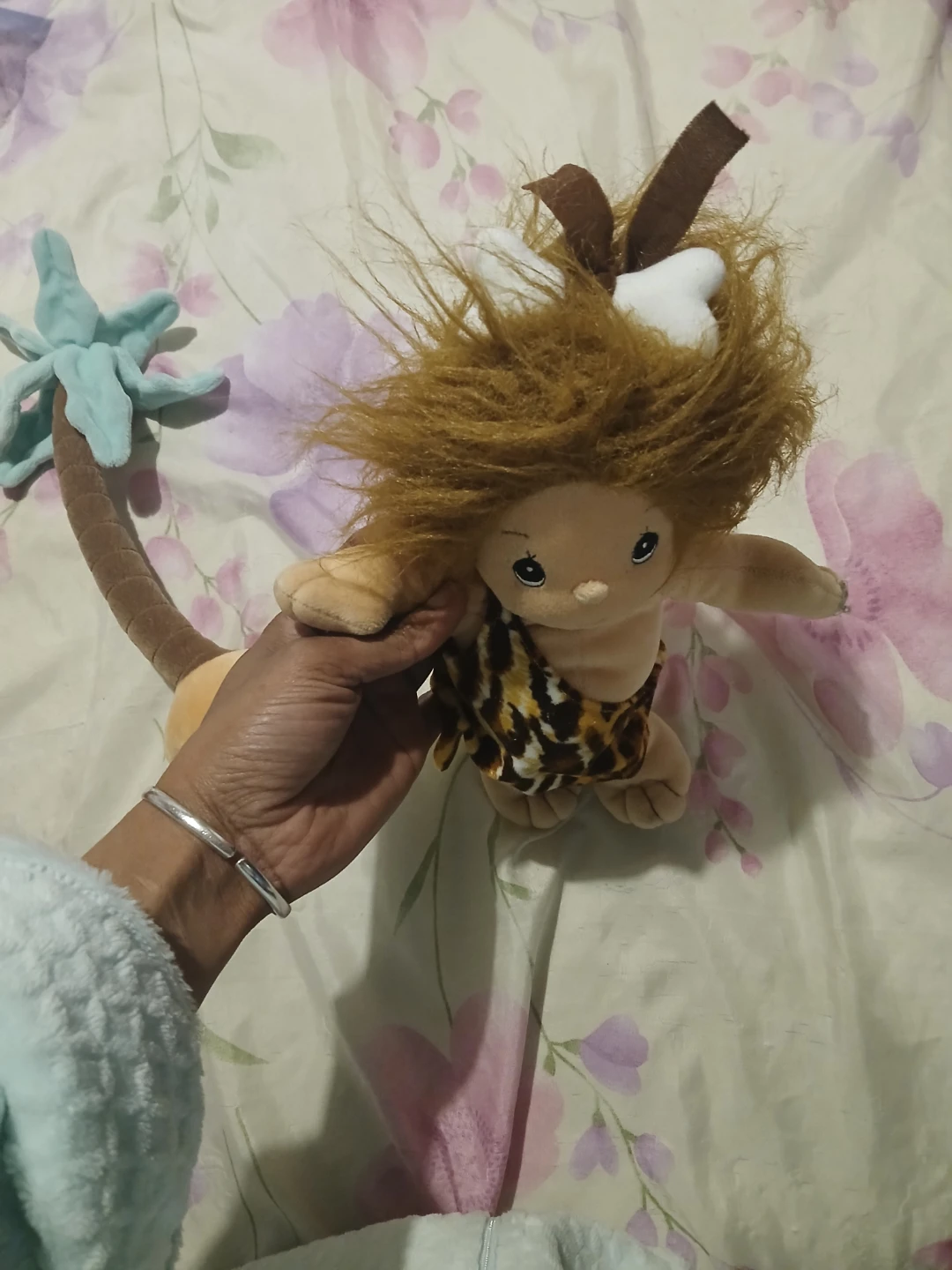 Tender Tails Caveman Plush Toy with Palm Tree - photo 3