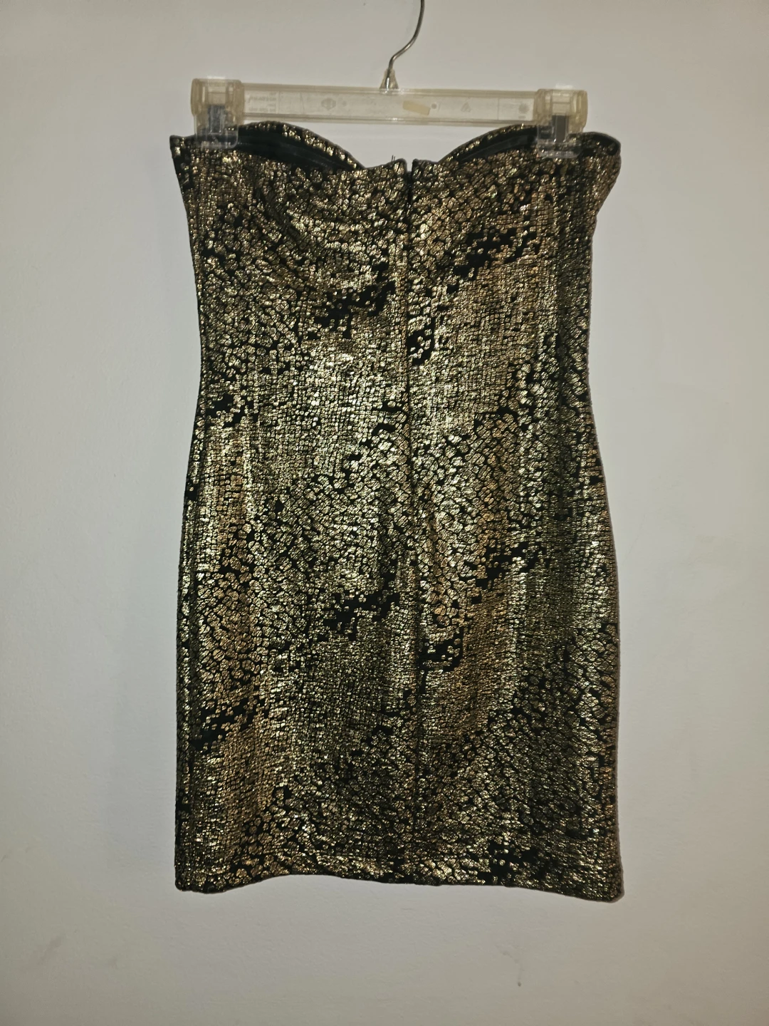 Forever 21 Black & Gold Strapless Dress - Size S/P - photo 2