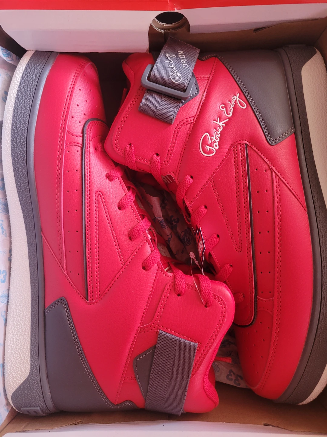 Patrick Ewing ORION STRAP Red/Grey/White Men's US 13 Sneakers - photo 3