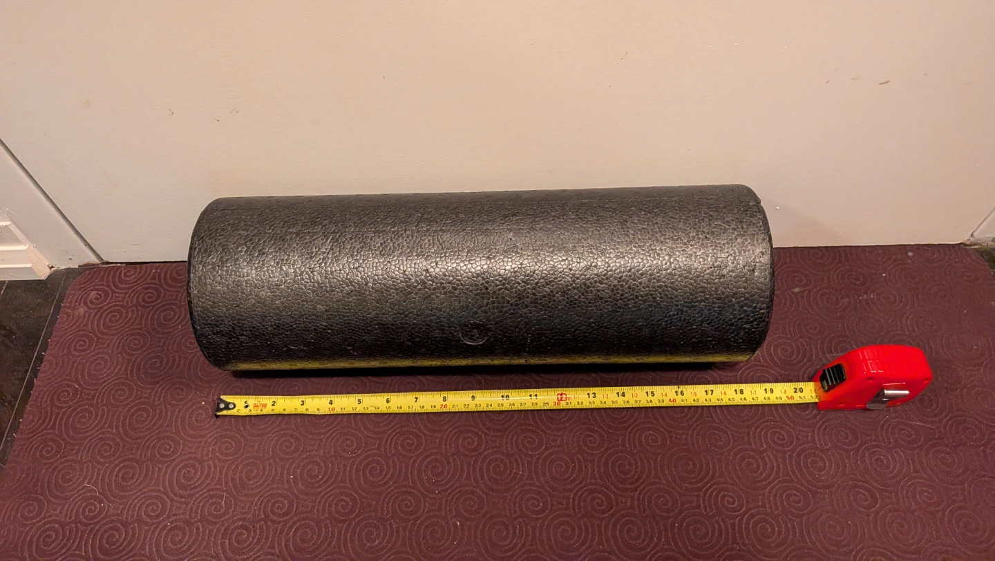 YoAll Foam Roller - Black w/free yoga mat