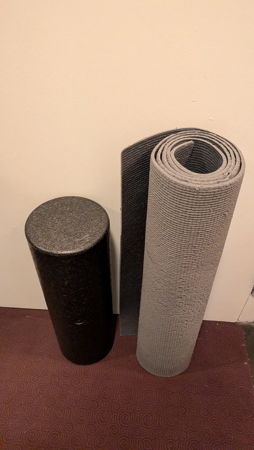 YoAll Foam Roller - Black w/free yoga mat - photo 3