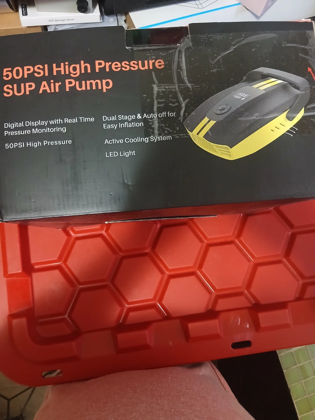 New 50PSI Paddle Board Pump Electric Portable, Sup Pump - photo 4