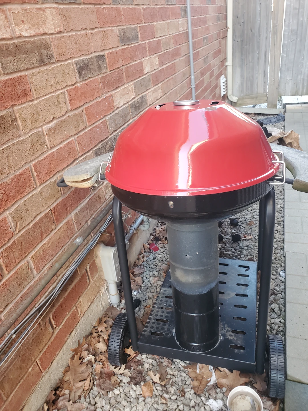 Red Weber Kettle Charcoal Grill with Bag of Briquettes