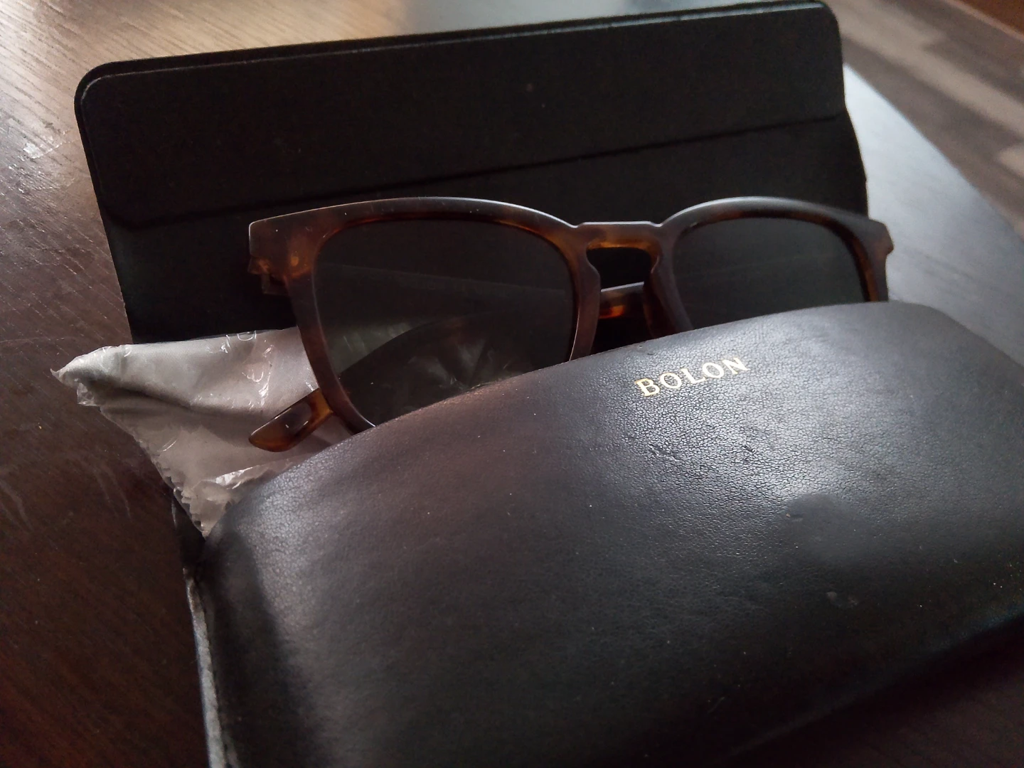 BOLON Tortoiseshell Sunglasses with Case
