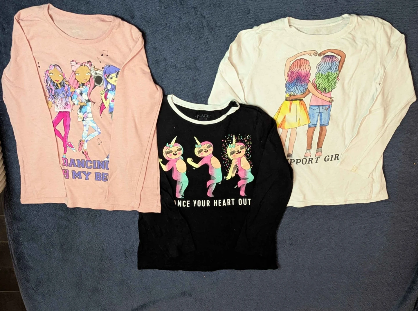 The Children's Place Girls Long Sleeve Shirts (3 Pack)