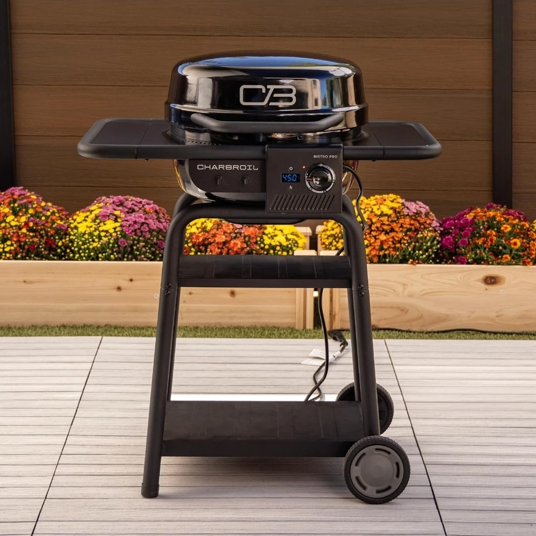 Char-Broil Bistro Pro Electric Grill with Charcoal Mode, Black - photo 3