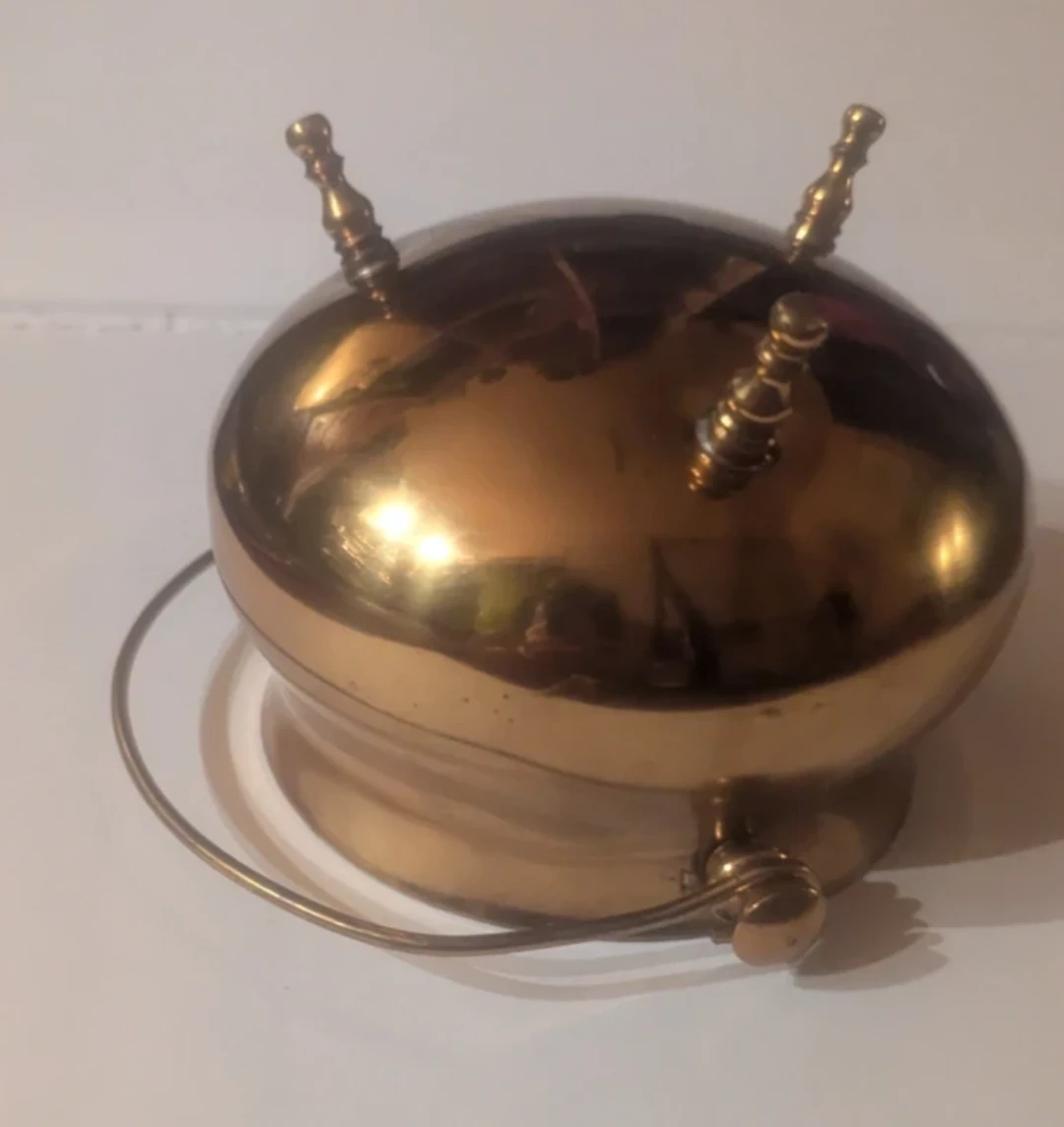 Brass Cauldron Pot with Handle - photo 2