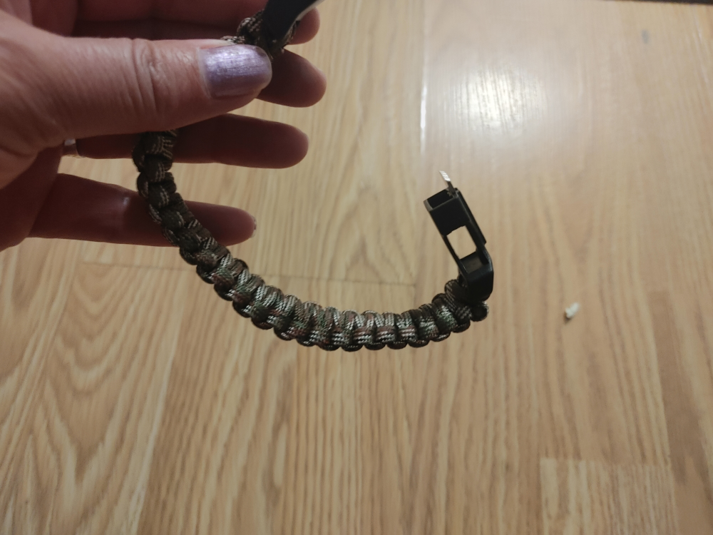 Men's Camo Paracord Bracelet with Compass New - photo 5