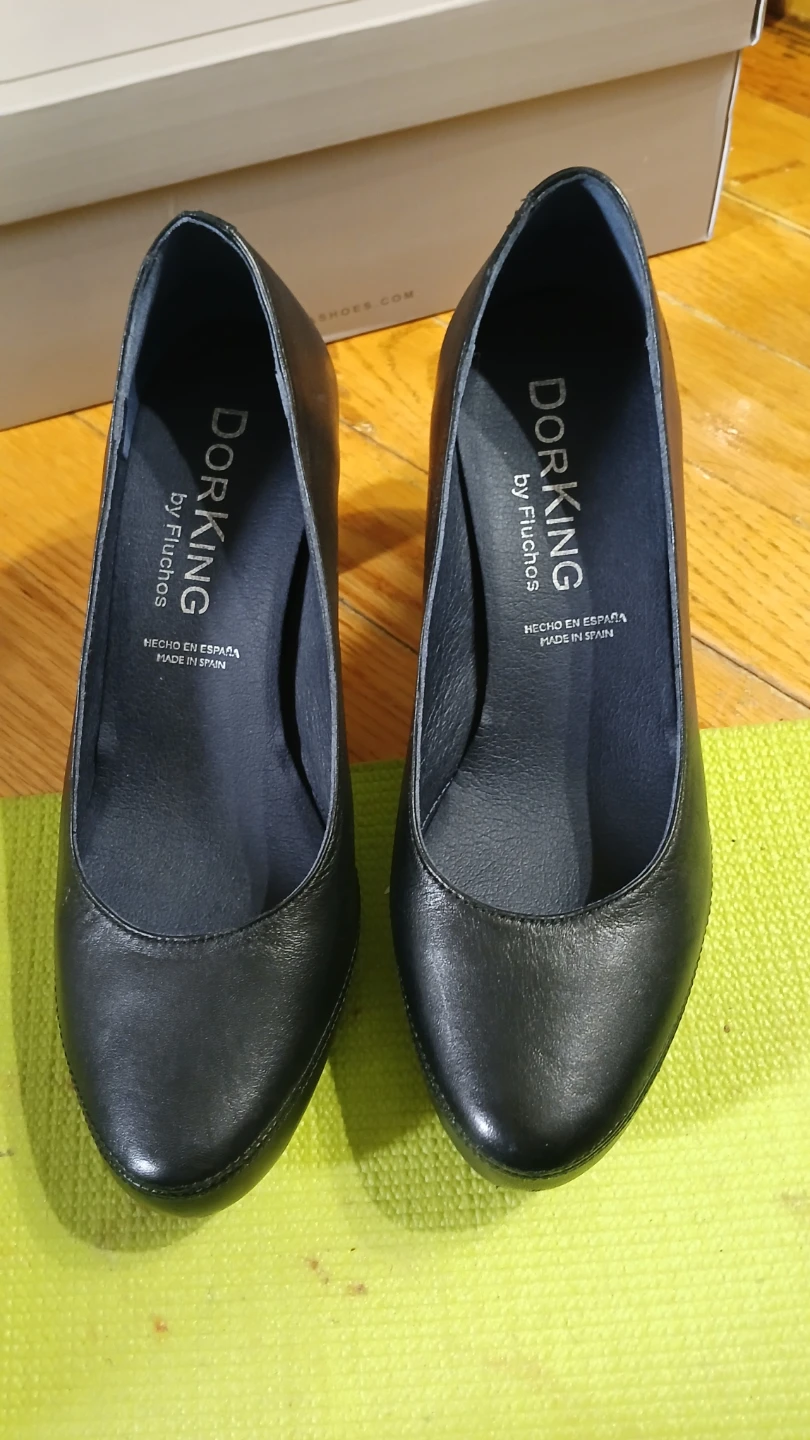 Dorking by Fluchos Black Leather Heels - Size 36 - photo 5