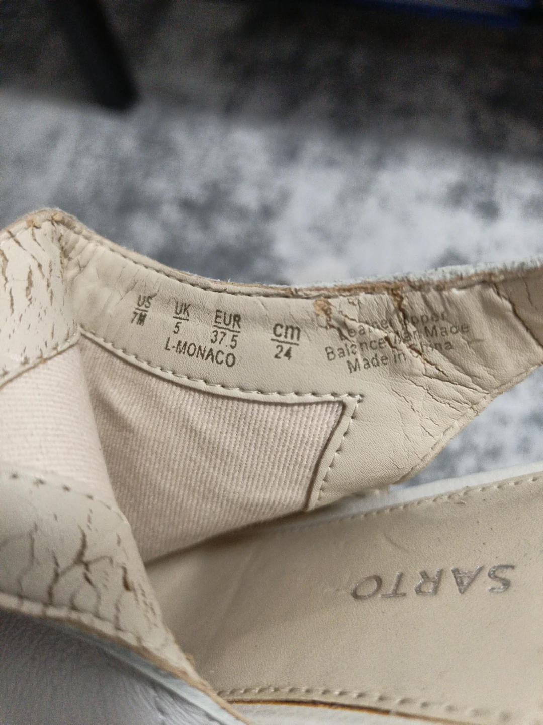 Franco Sarto White Leather Slingback - photo 5