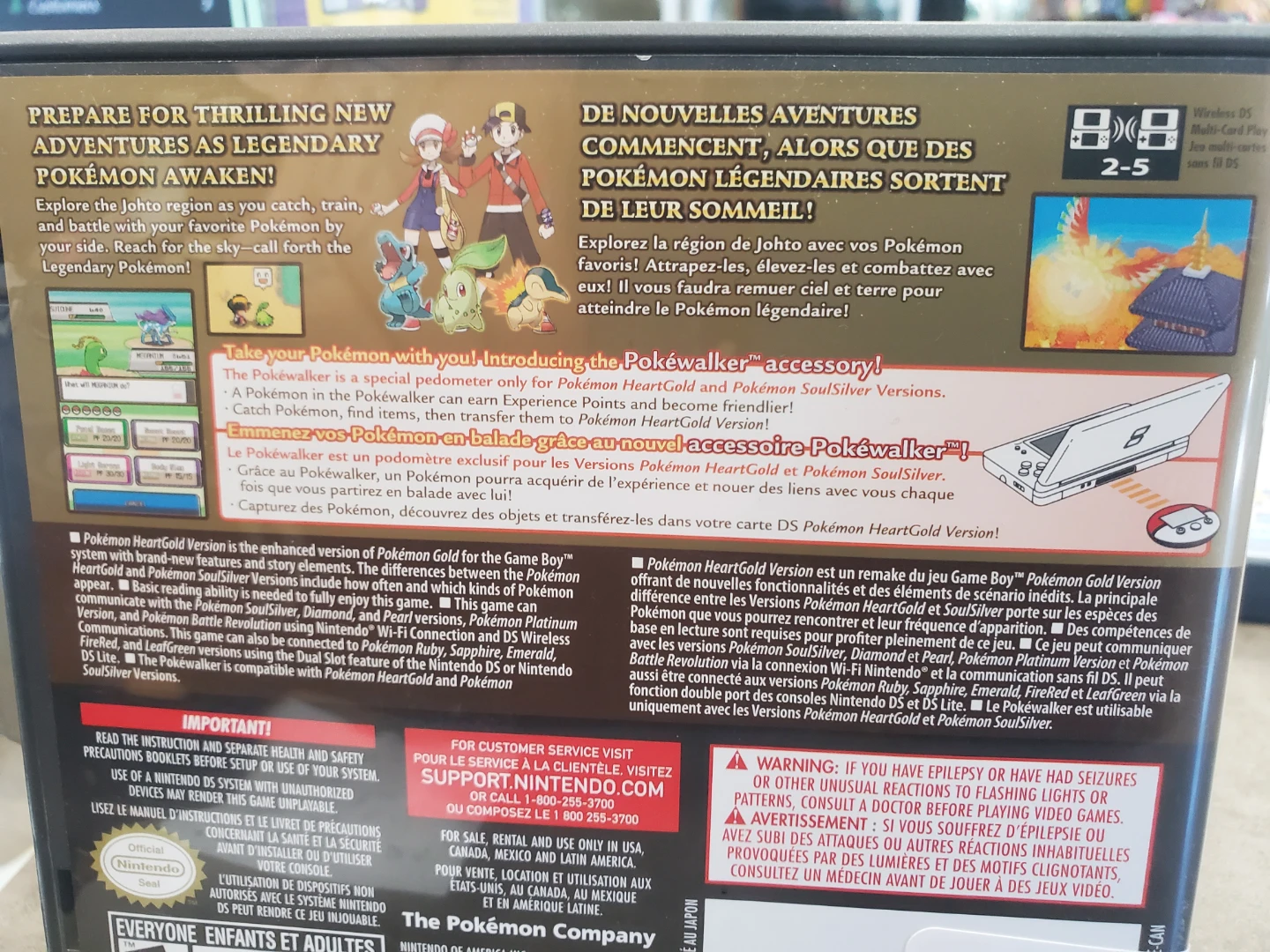 Nintendo DS Pokemon HeartGold Version Game - photo 2