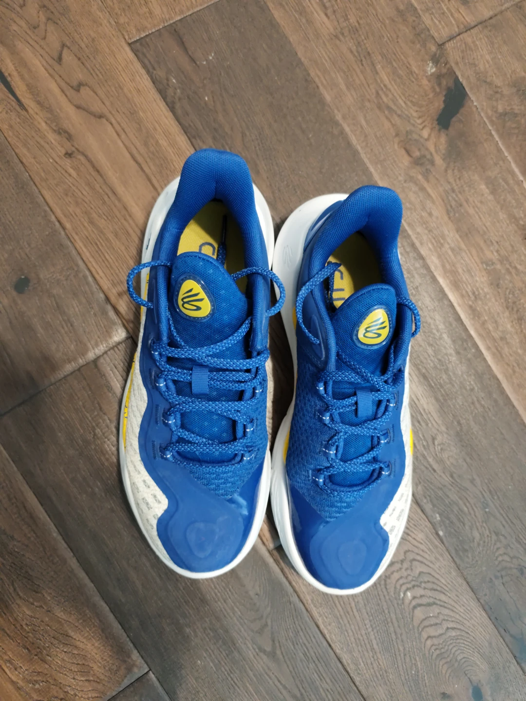Under Armour Curry 11 Basketball Shoes Blue/Yellow - photo 2