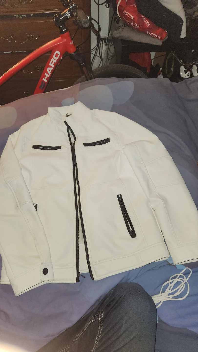 XRAY White Faux Leather Jacket